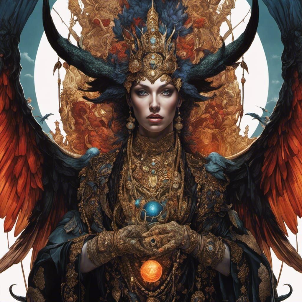 Baroque Dragon Masterpiece with Metallic Filigree