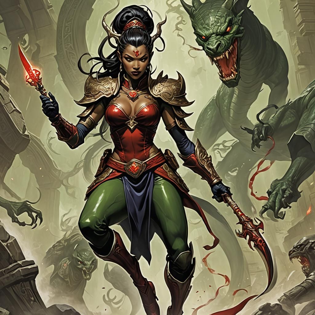 Vampire Pilot Leads Robot Dog: Comic Book Surrealism