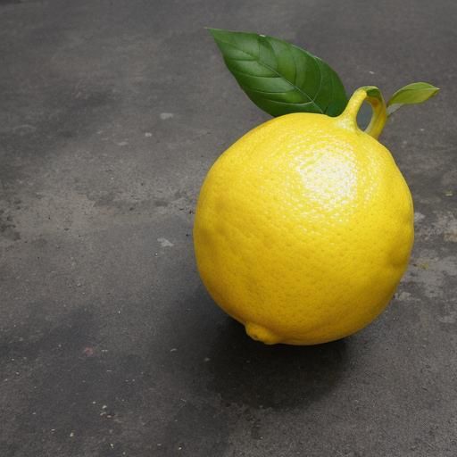 Close-Up of a Fresh Lemon