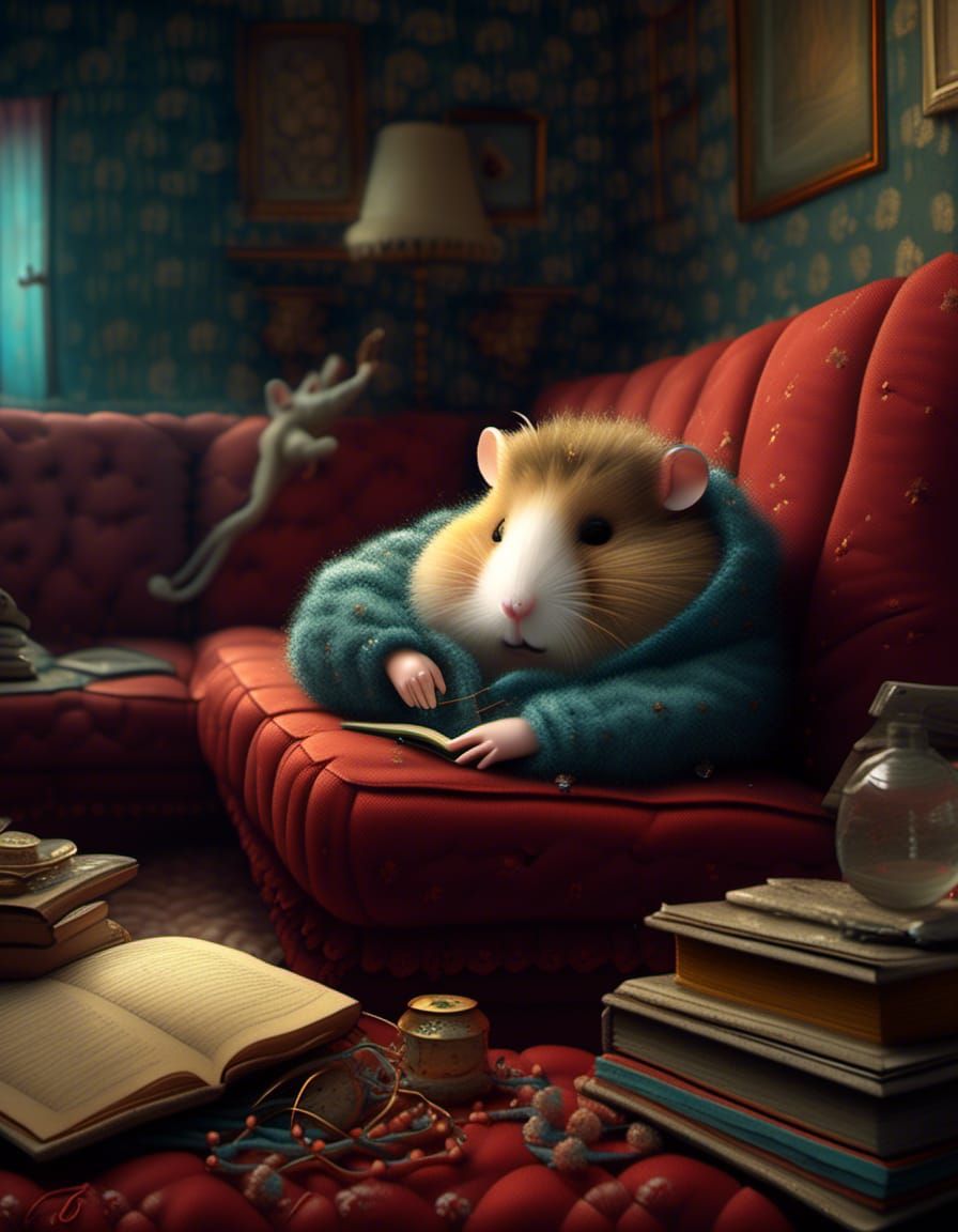 Couch hamster. 🐹