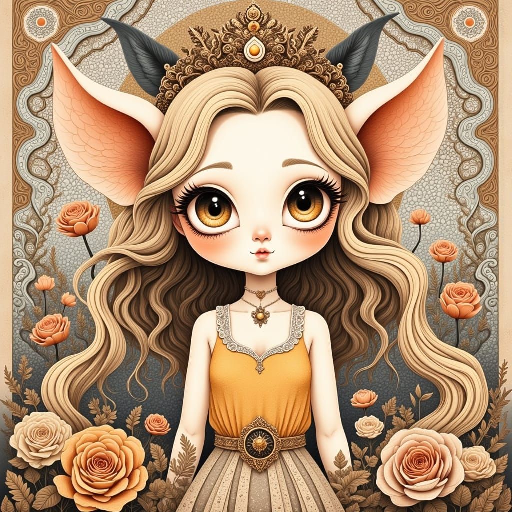 Baby Pig Country Line Dance, Oil Painting Style