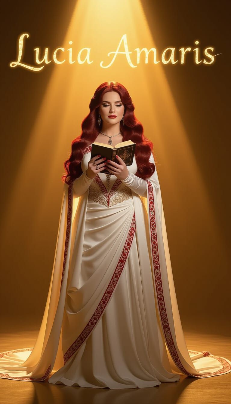 Elegant Woman in Golden Light, Photorealistic