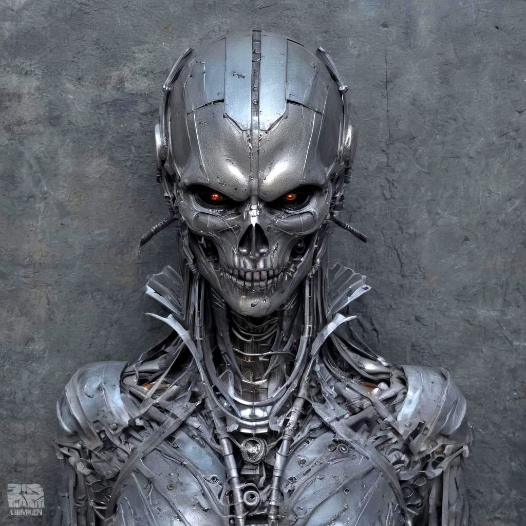 Mechanical Vampire Wraith in Industrial Winter