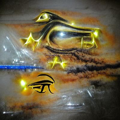 Surreal Desert Eye Gazing at Horizon