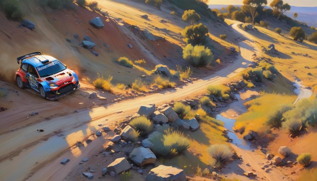 Abstract Figure Painted During Golden Hour