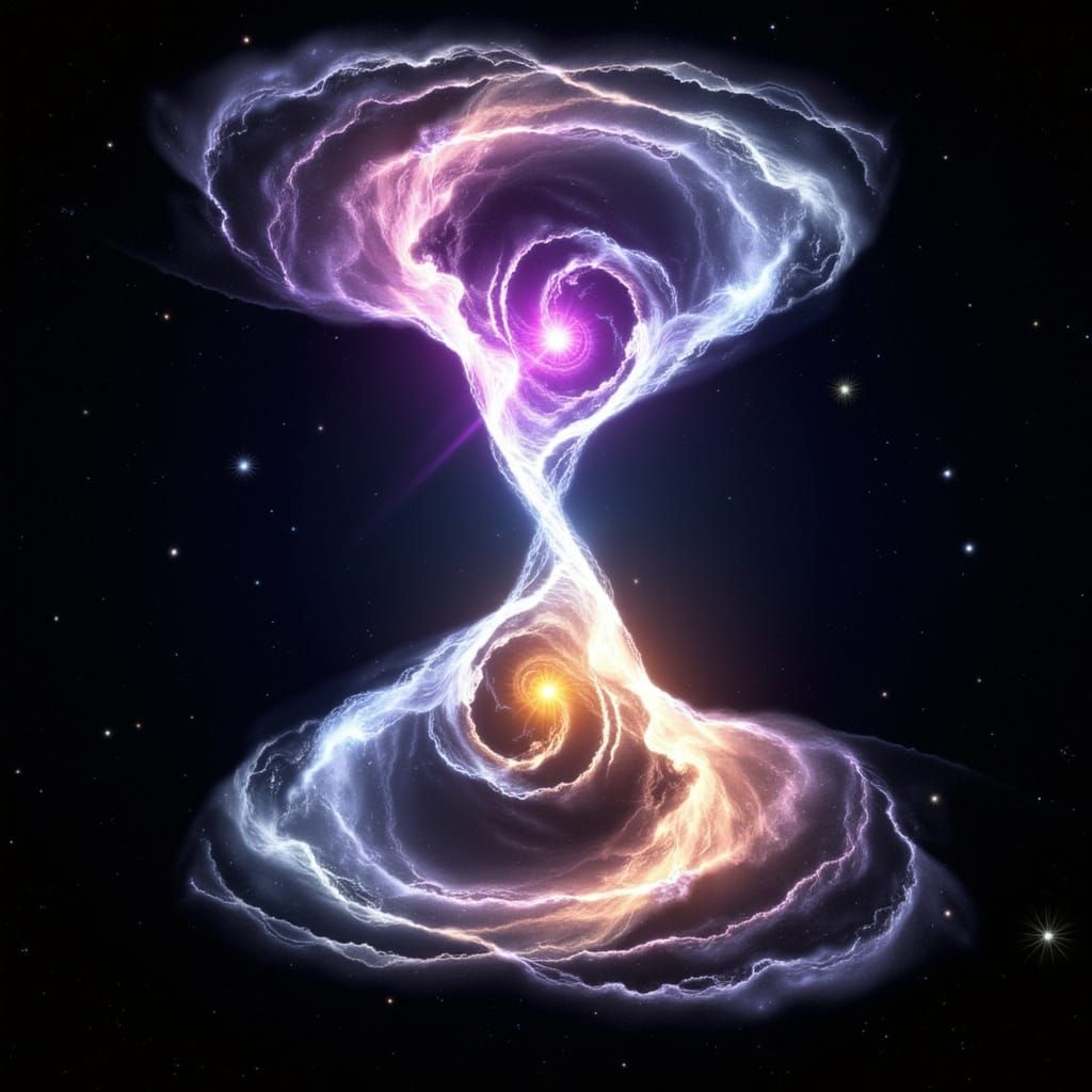 Fantasy Hourglass of Celestial Tornadoes