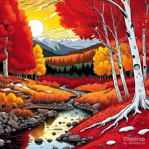 Crimson Everland AI Image