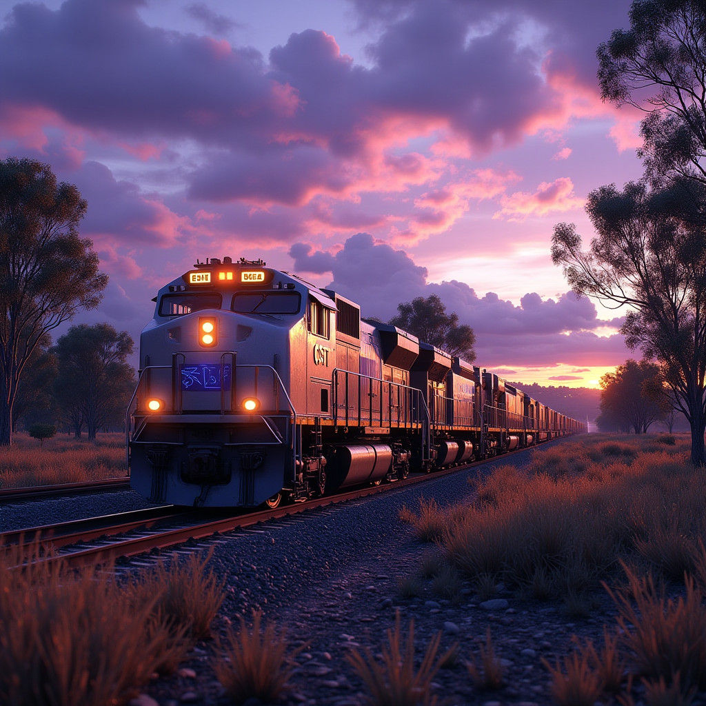 CSR Locomotive in Australia: Photorealistic Fantasy Art