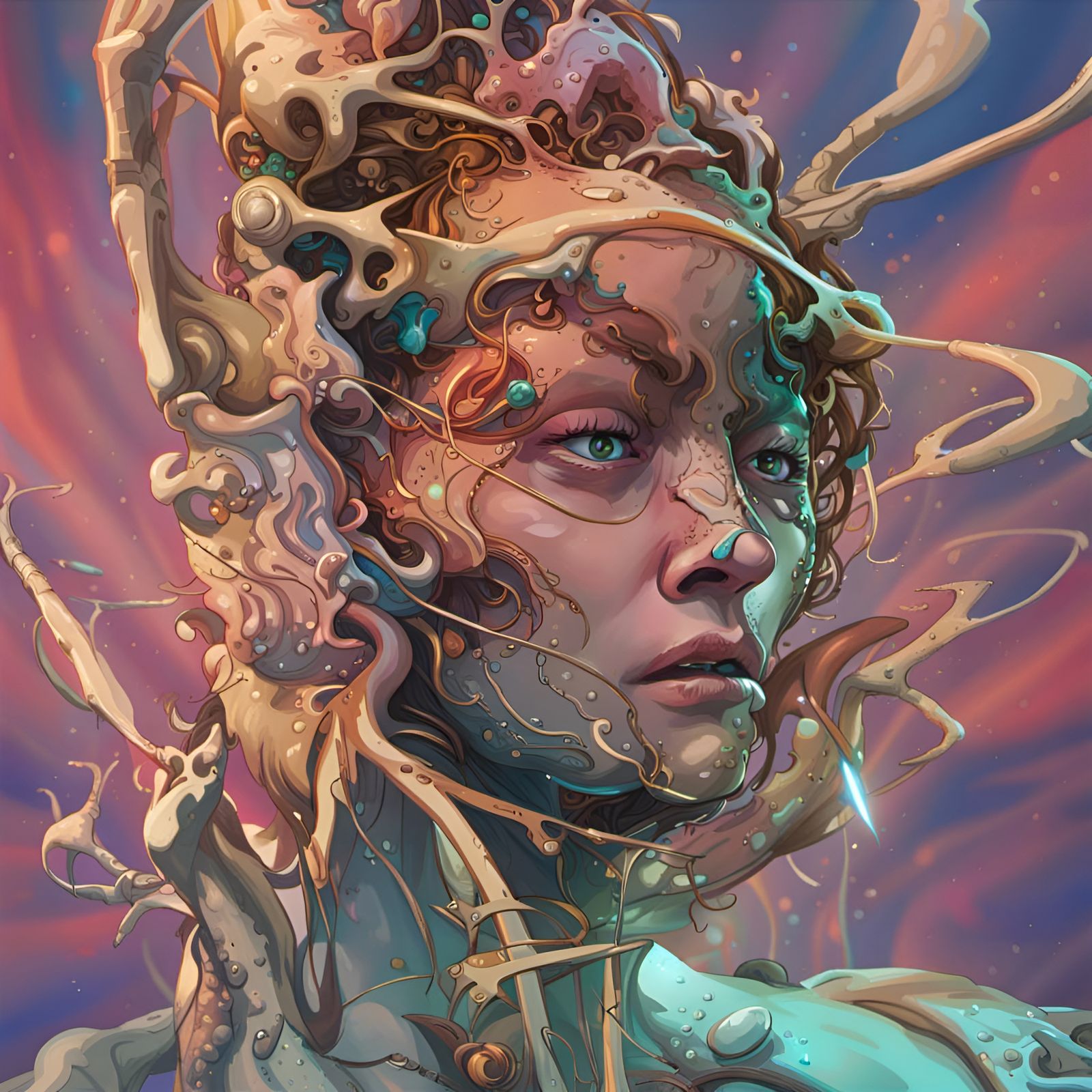 Hyperrealistic Dopamine Reservatory Concept Art