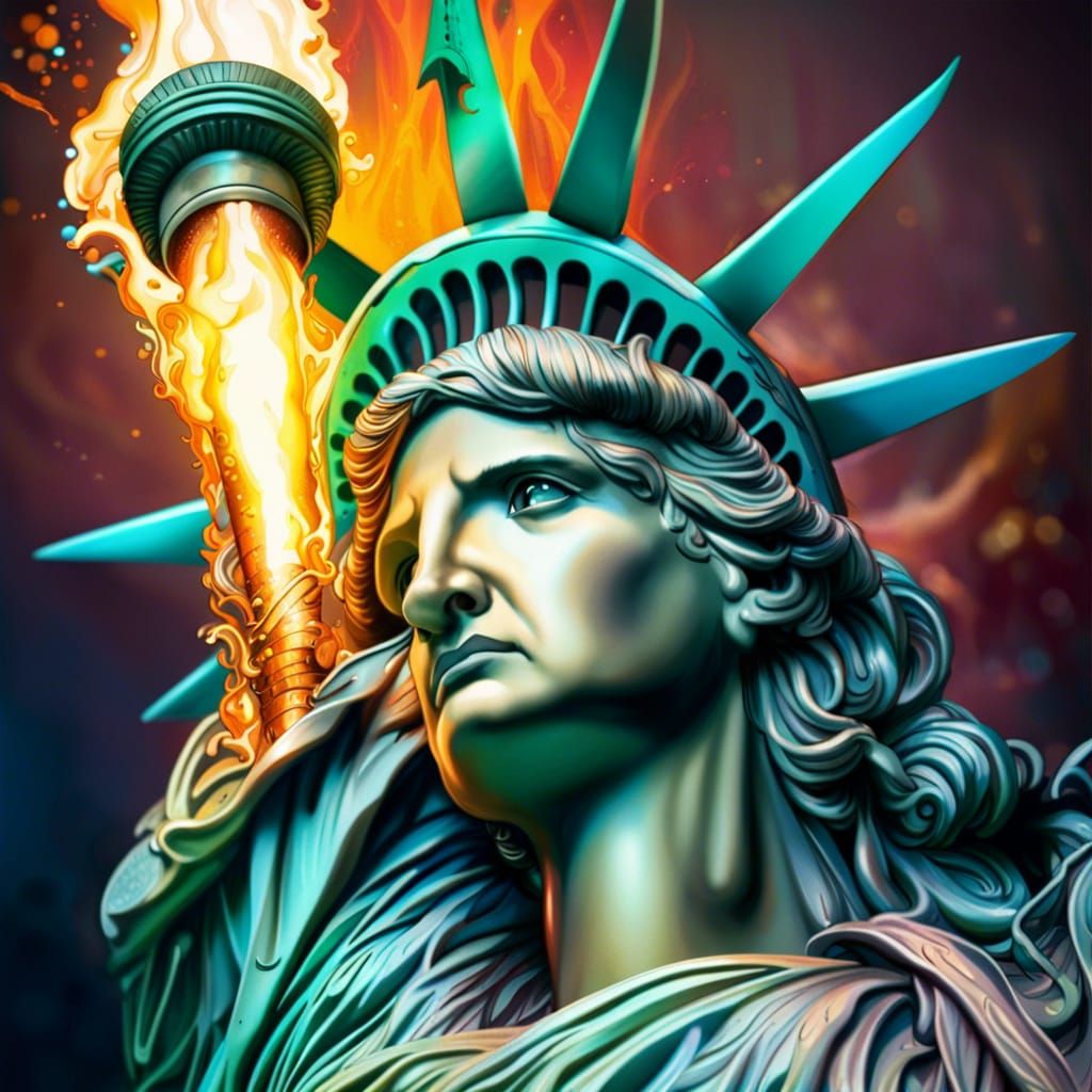 Lady Liberty's Torch in a Chaotic World