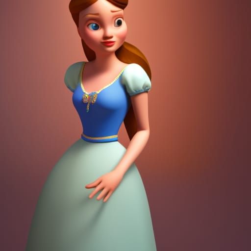 Radiant Russian Princess in 3D Digital Art