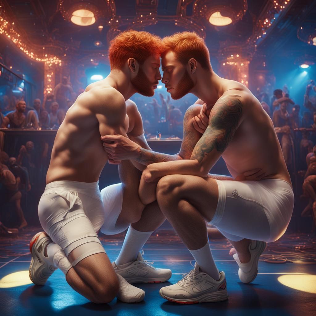 Intimate Encounter in Latex Club: Digital Matte Painting