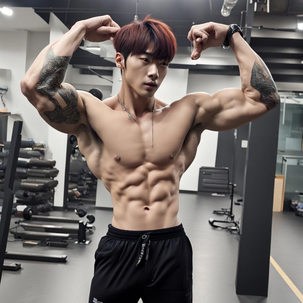 Korean Idol with Dragon Tattoo