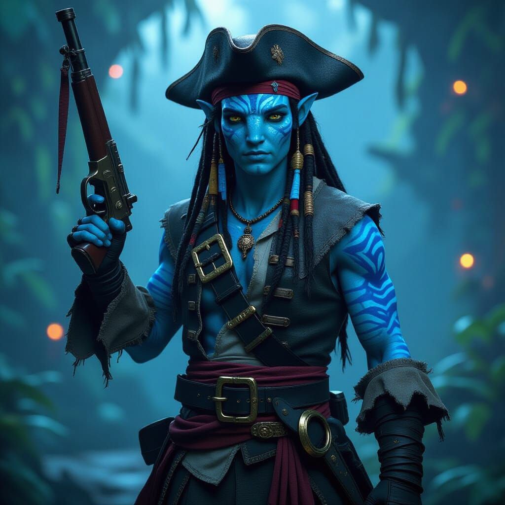 Pirate Avatar on Pandora in James Cameron Style