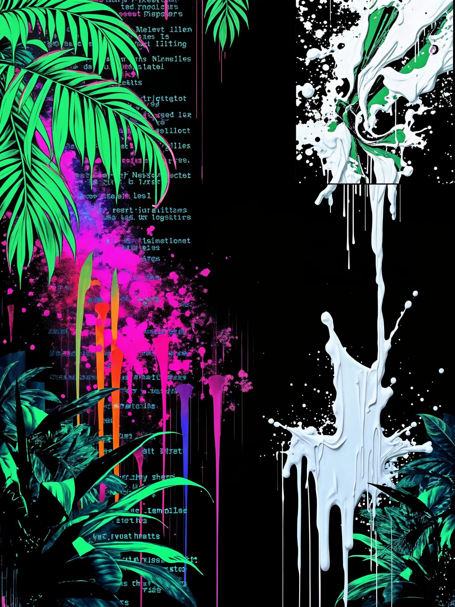 Code + Paint + Glitch + Cut-up + Collage, Experiment