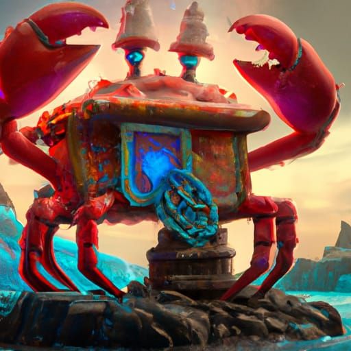 Detailed Matte Painting of Mr. Krabs in 8K