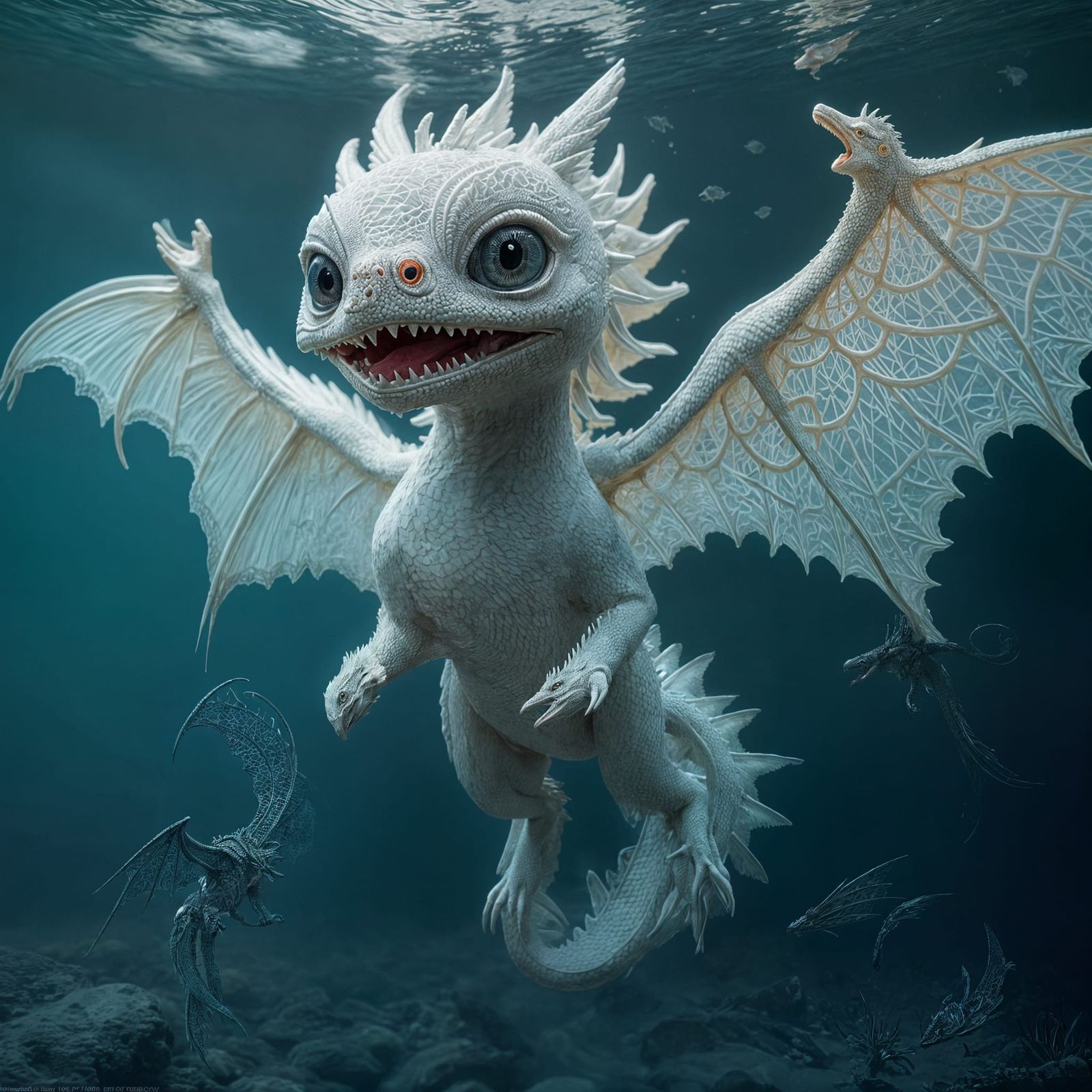 Lace Art Ghost Dragon Hybrid in 3D