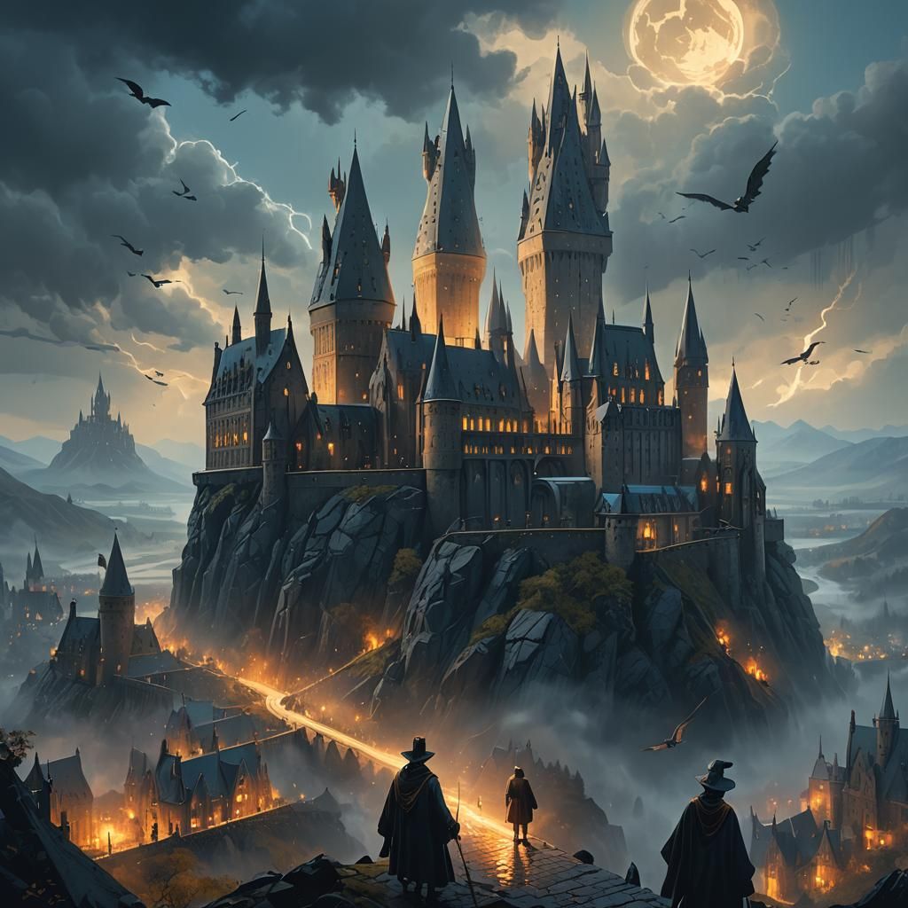 Hogwarts Castle Fantasy Concept Art