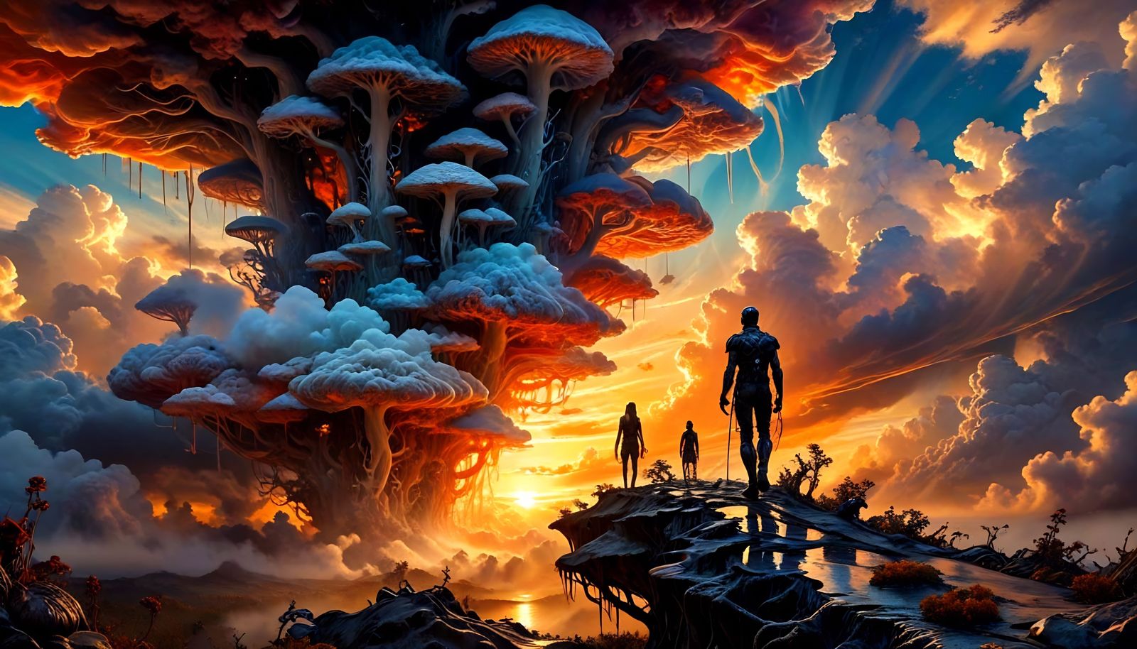 Sunset in the world of Hmarogryb