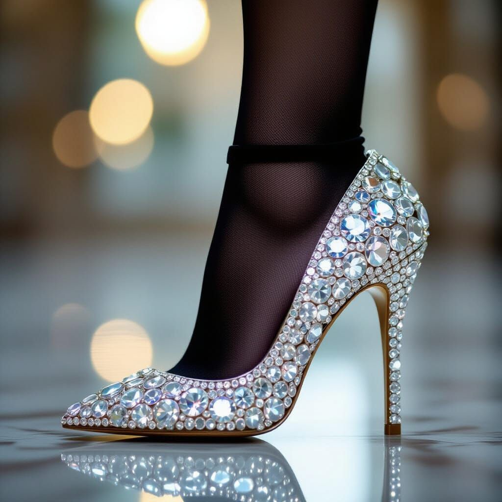 Diamond Stilettos in Professional Photography Style
