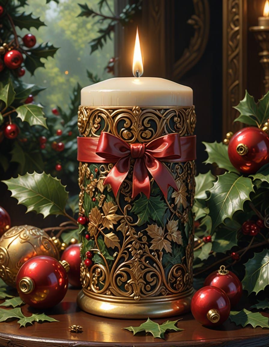 Luxurious Golden Christmas Masterpiece