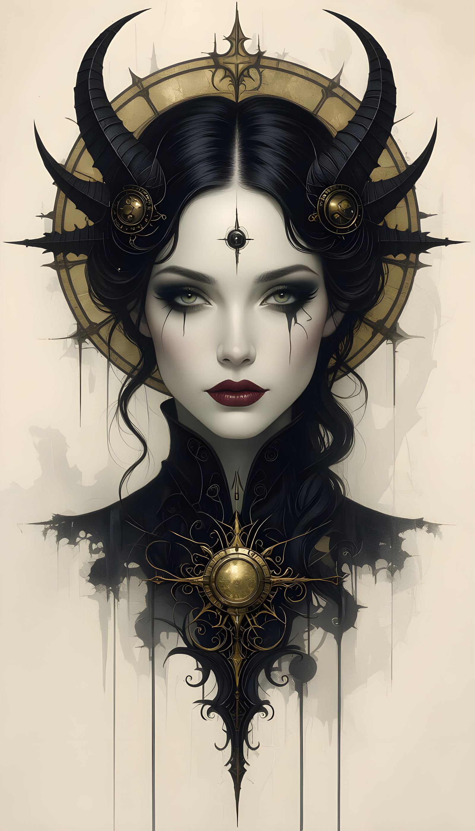 Steampunk Surrealism: Mystical Twilight Scene