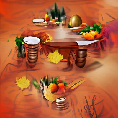 Thanksgiving Feast: A Holiday Table Setting