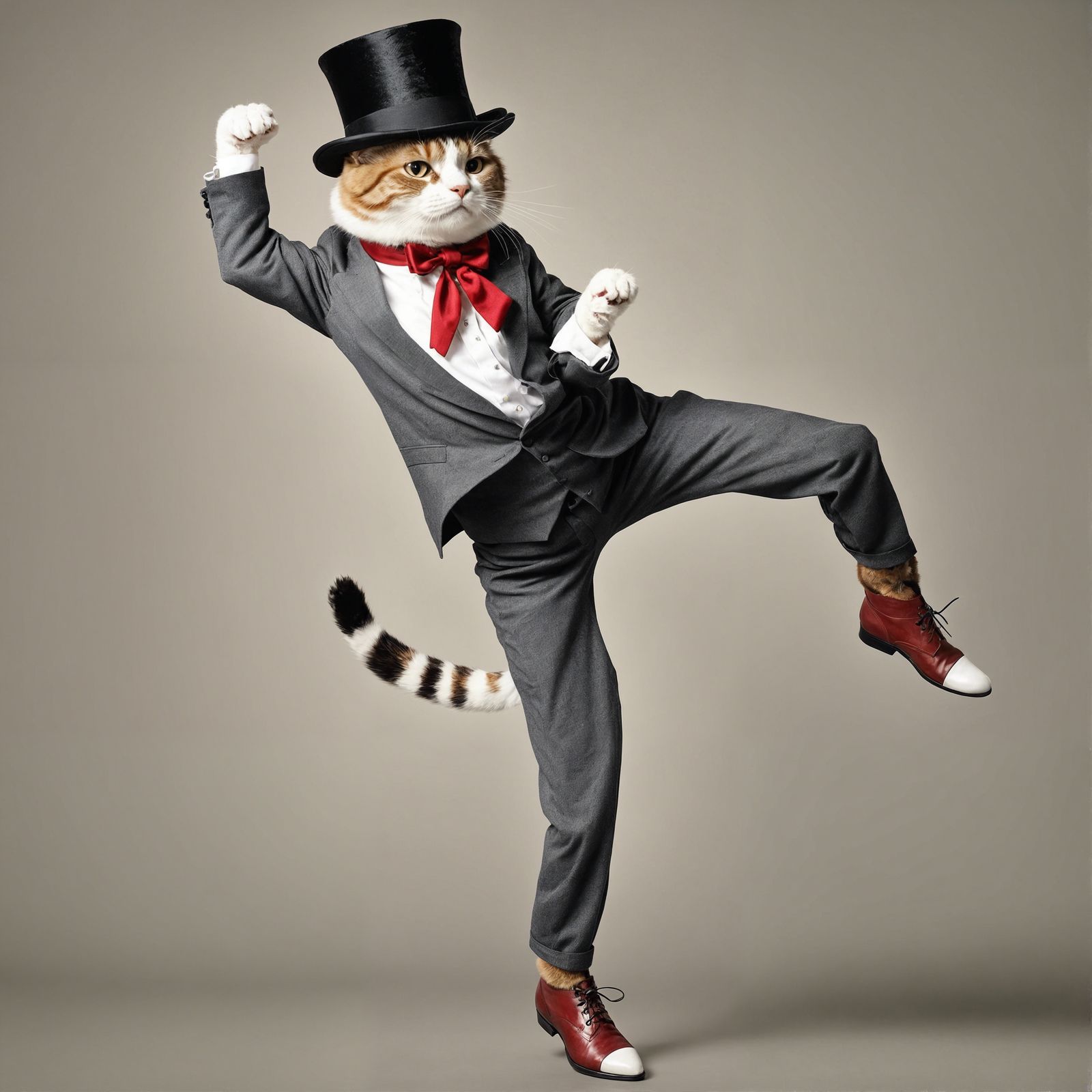 Dancing Cat in Top Hat