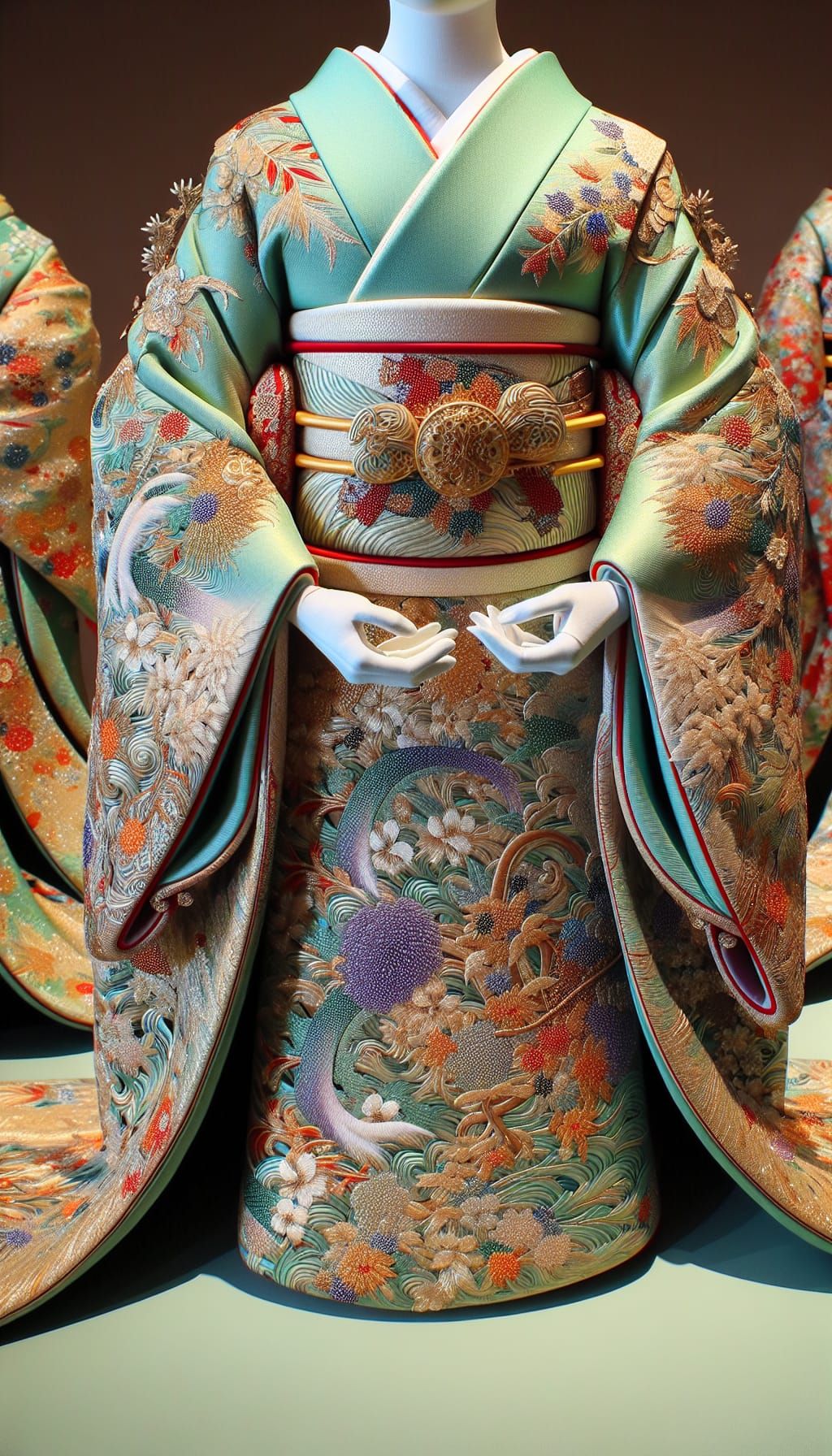 Exquisite Japanese Kimono for a Geisha