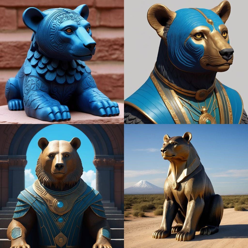 Interplanar Bear Sphinx Between Worlds