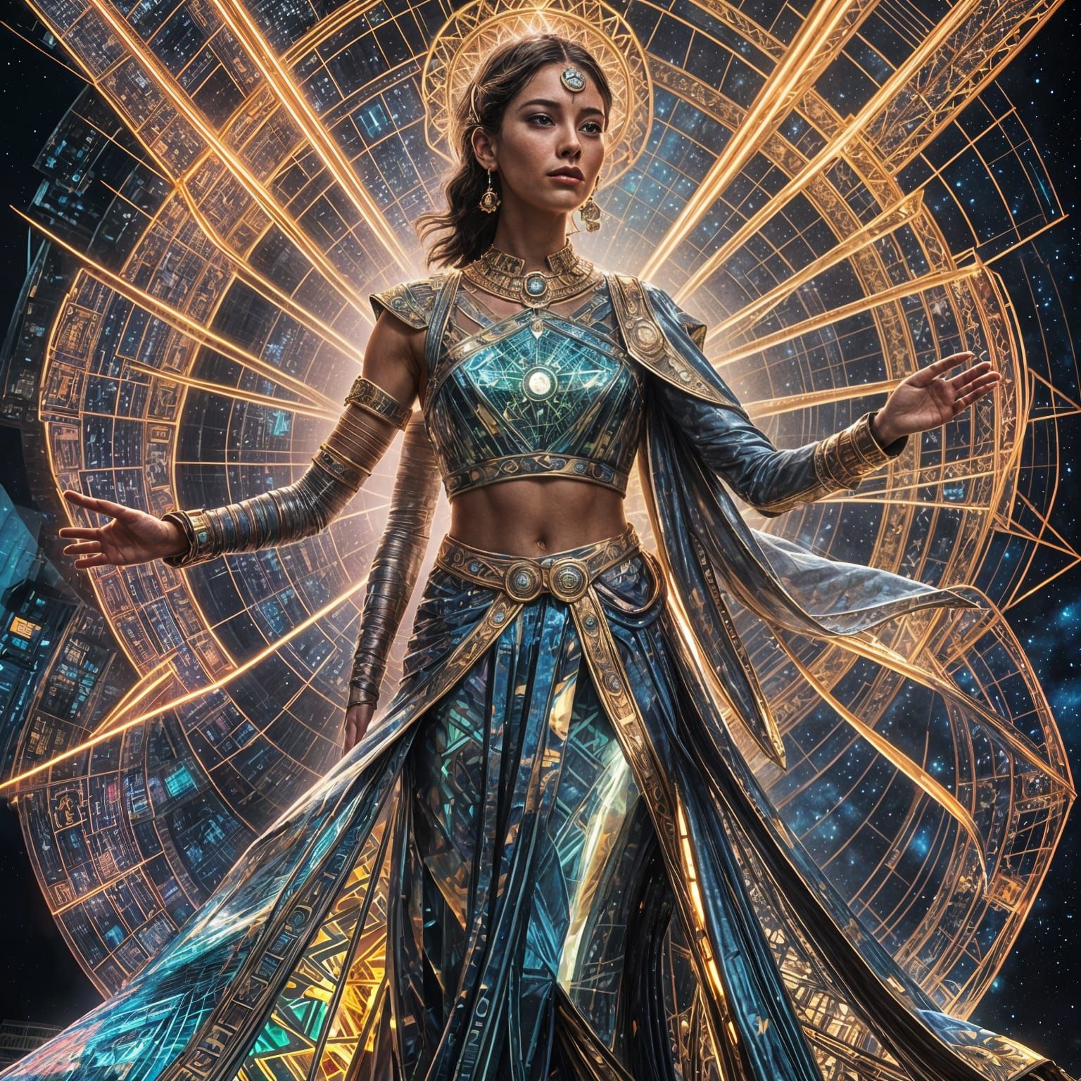 Cyberpunk Music Event with Nusantara Holograms