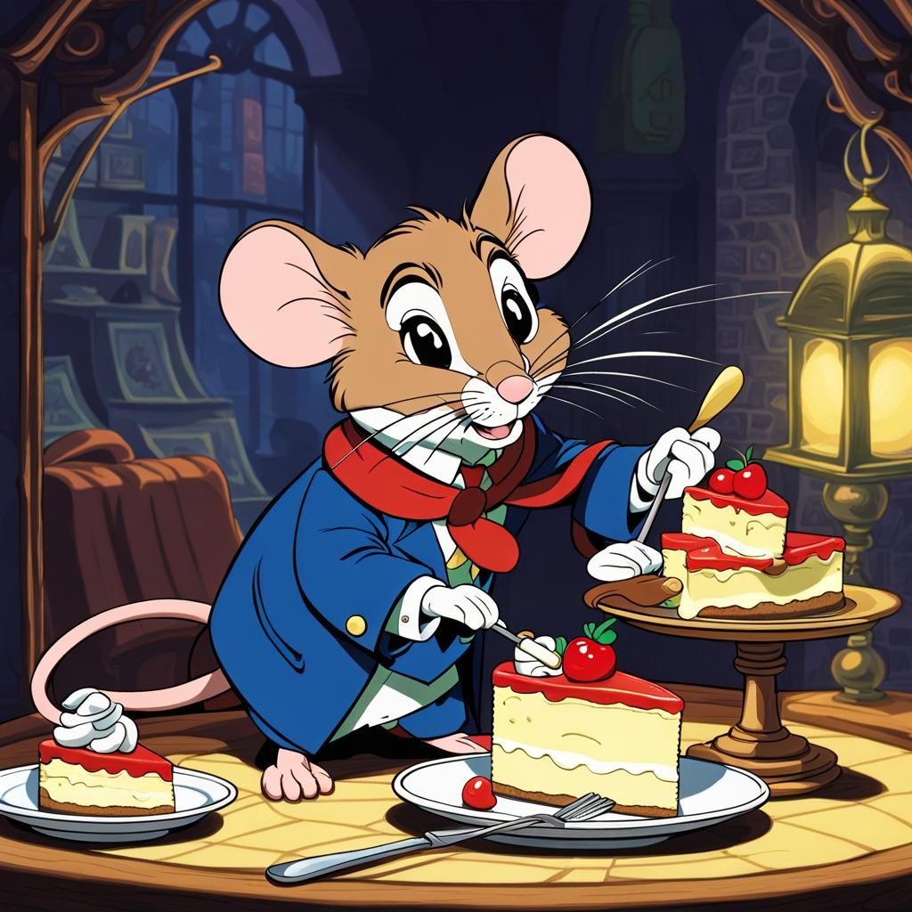 The Great Mouse Detective Solves Cheesecake Mystery