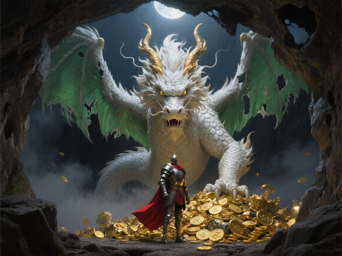 Dragon's Hoard: A 3D Digital Art Masterpiece