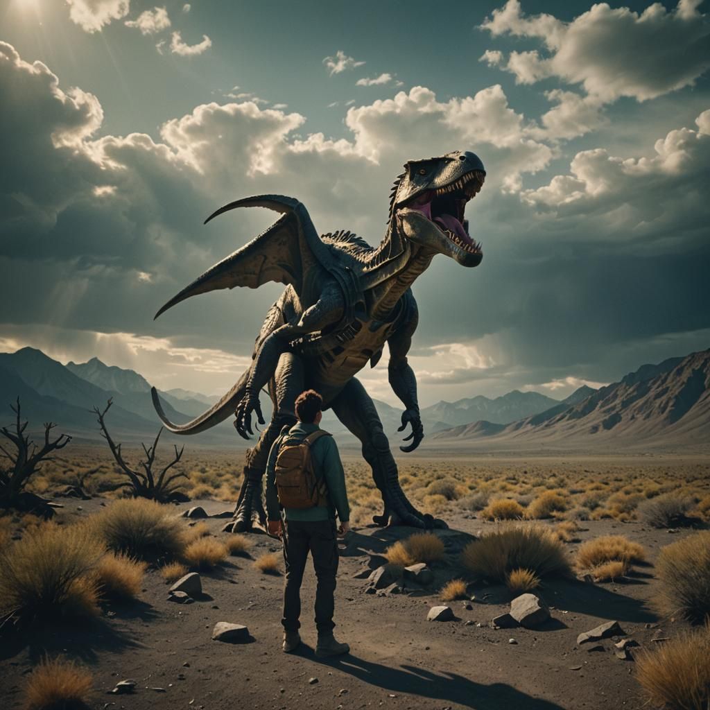 Dramatic Cinematic Film Still with Film Grain