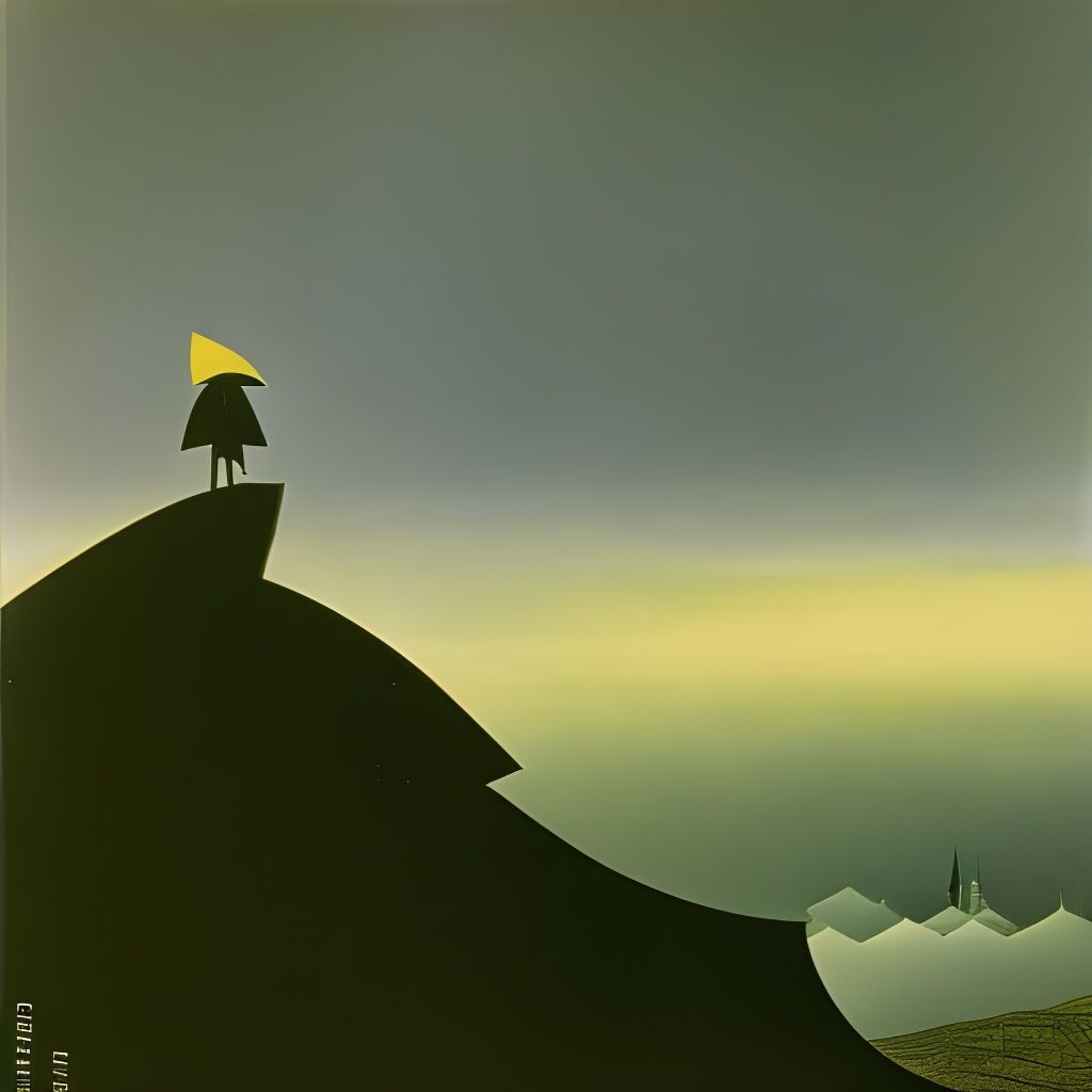 Wanderer Above the Sea of Fog in Romantic Style