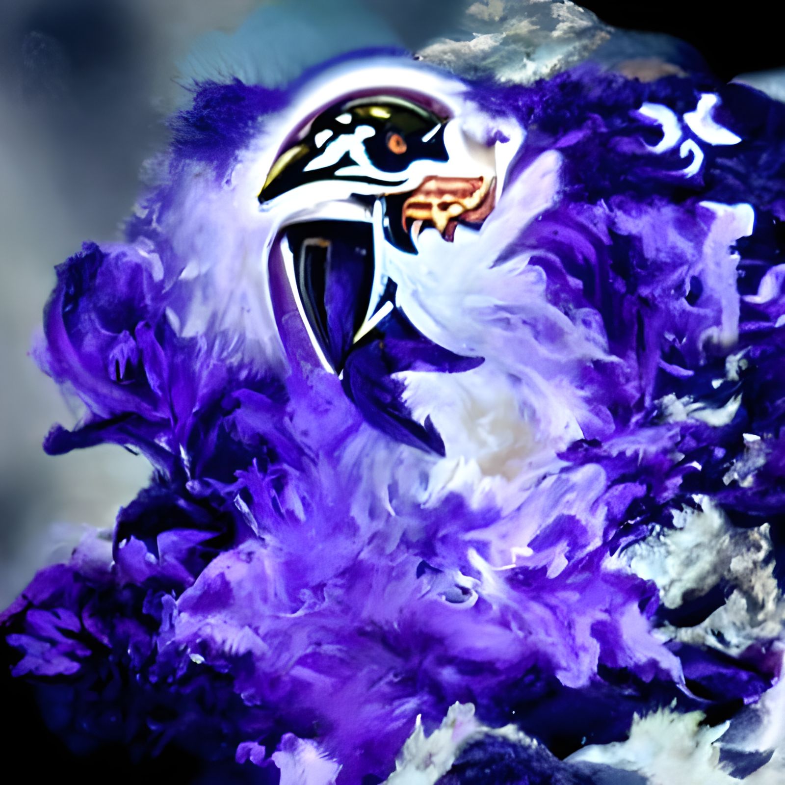 Baltimore Ravens Logo in Oil Painting Style