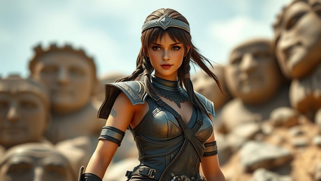 Hyperrealistic BJD Doll in Xena Warrior Princess Costume in ...