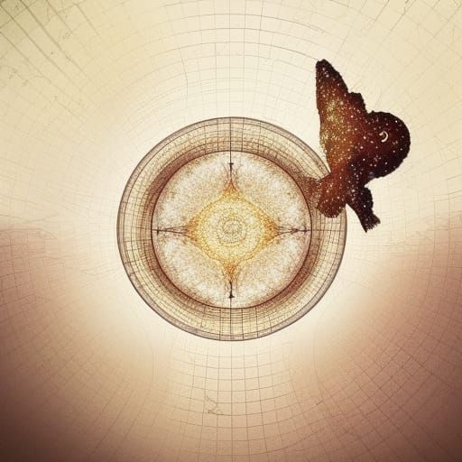 Surreal Black Hole Devouring Planets in Space