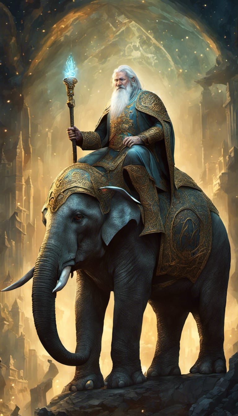 Middle-earth Emperor on Luminous Elephant