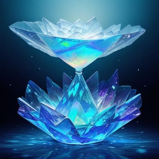 Crystal Formation Art: Dancer in Ice