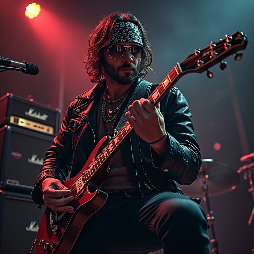 Moody Blues Club Guitarist in Intense Performance