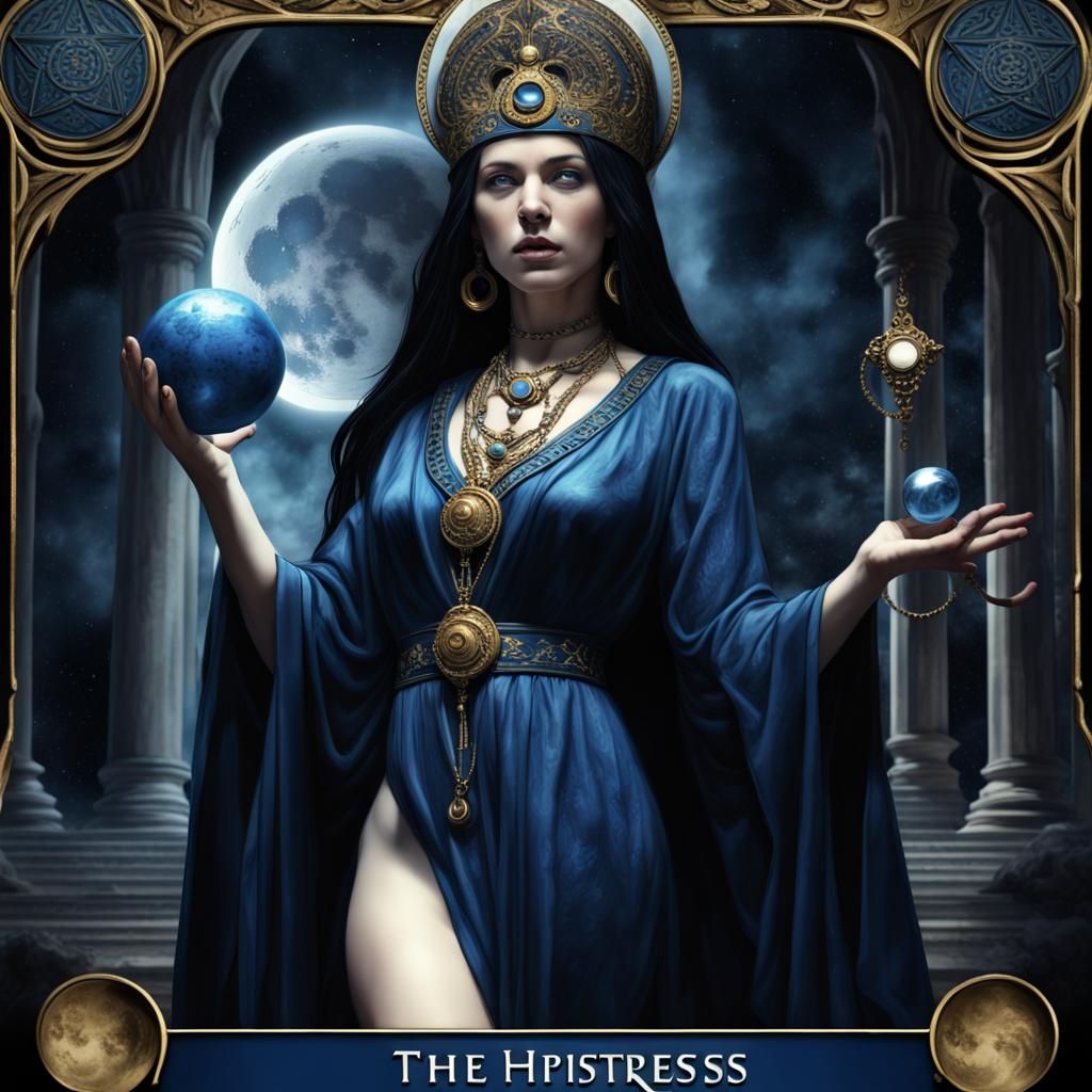 "The High Priestess" Tarot Card