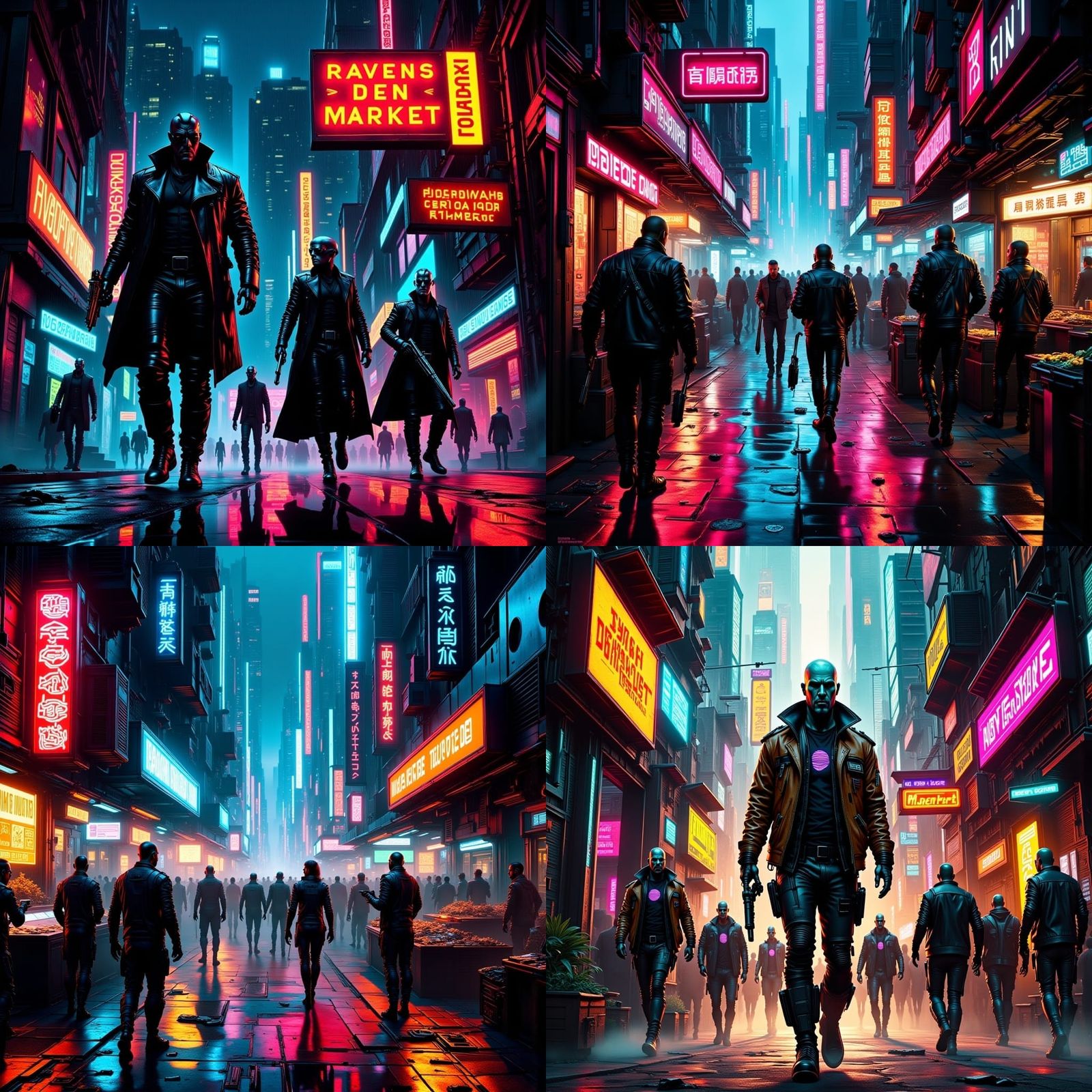 Cyberpunk Battle in Shadowrun Underground Market