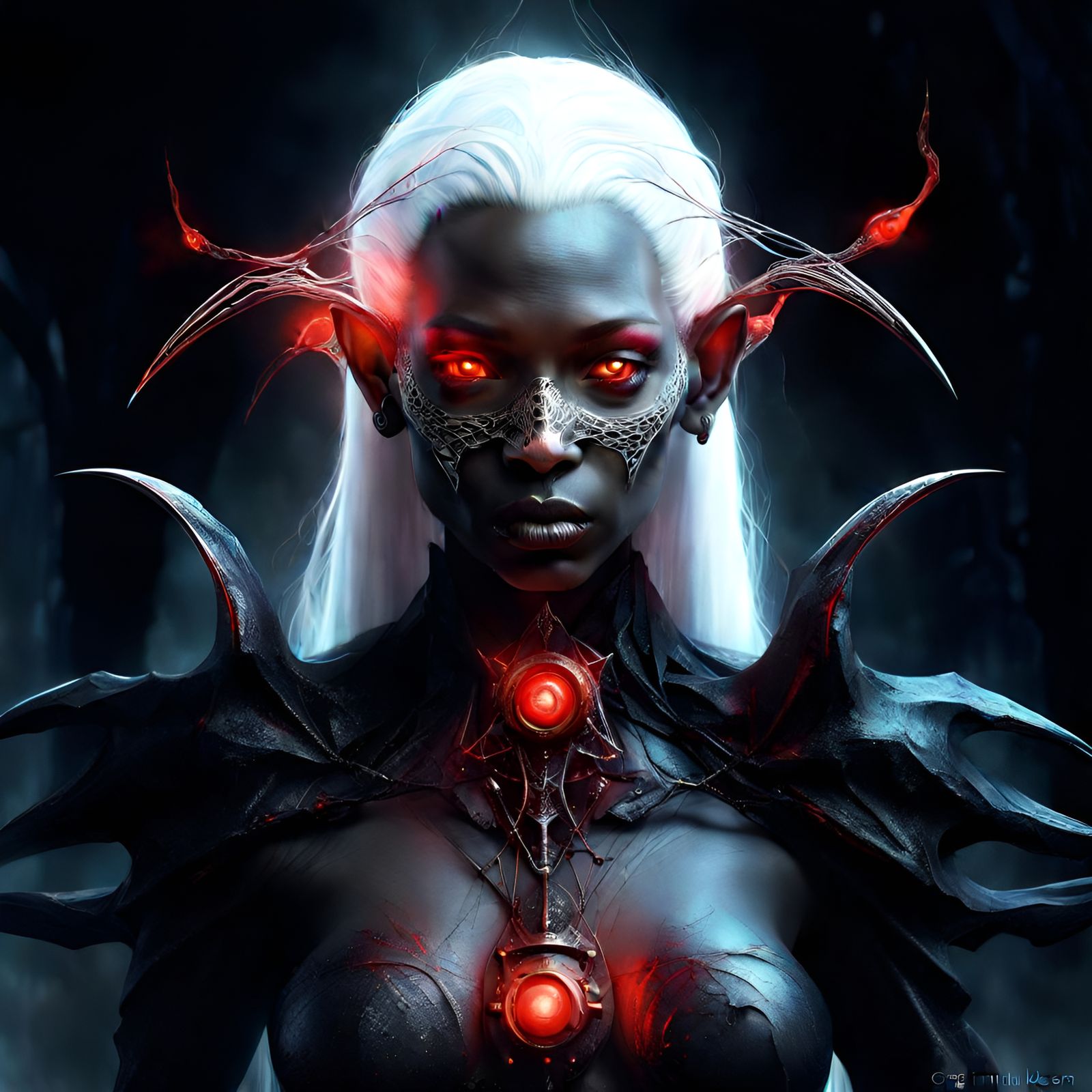 Dystopian Magical Hybrid in Dark Fantasy Style