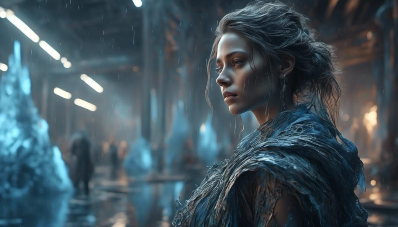 Mystical Gameplay Moment with Translucent Reflections