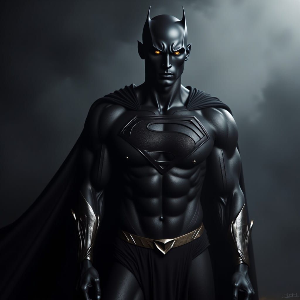 Shadow Superman: Charcoal Skinned Shadow Man