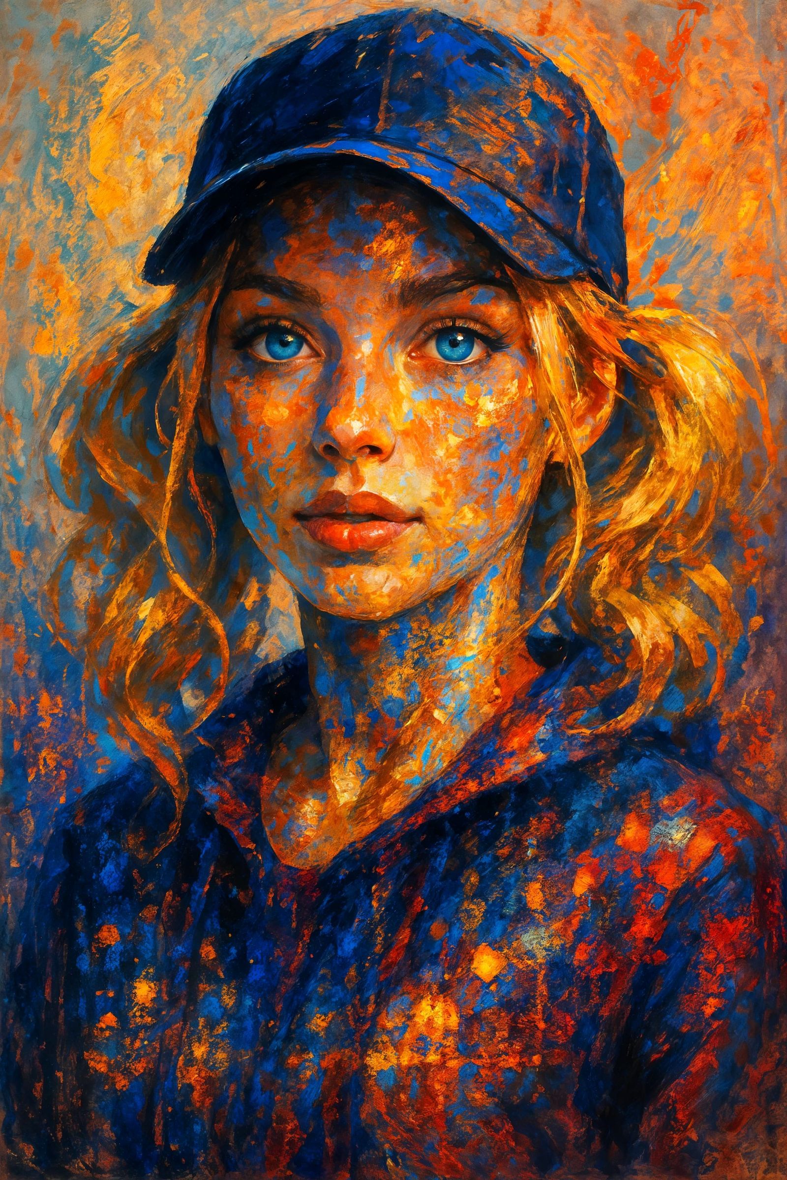 Vibrant Portrait with Urban Double Exposure Effect