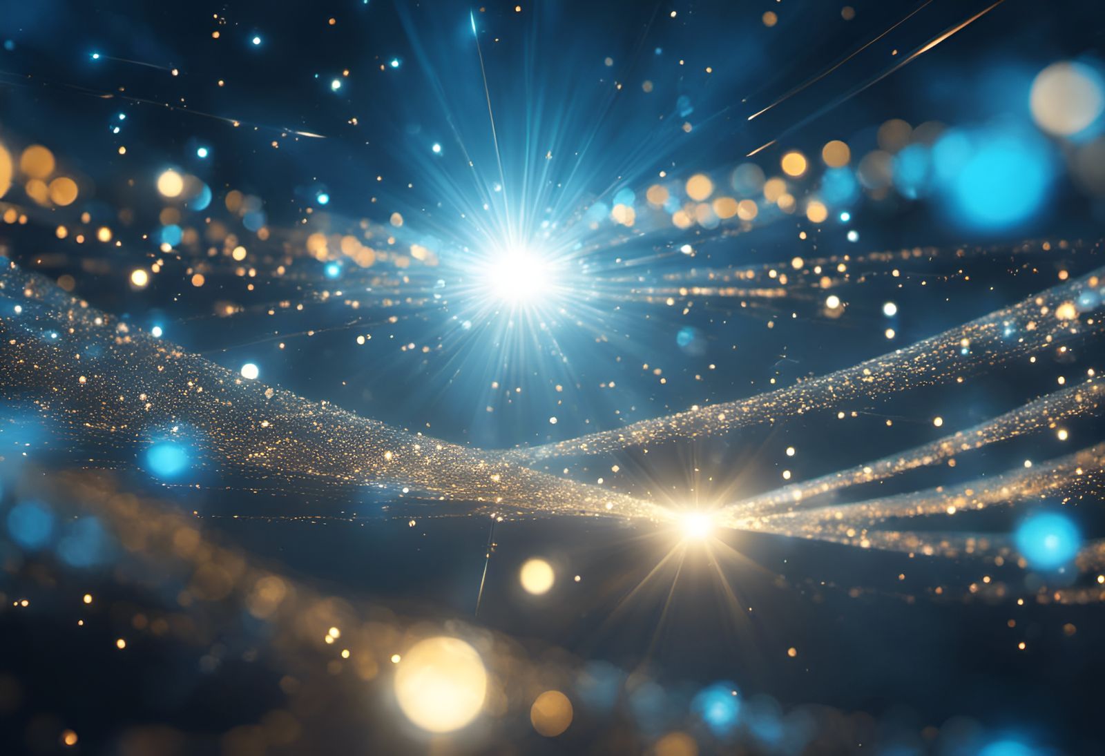 Dreamlike Abstract World at Night in Vivid Detail