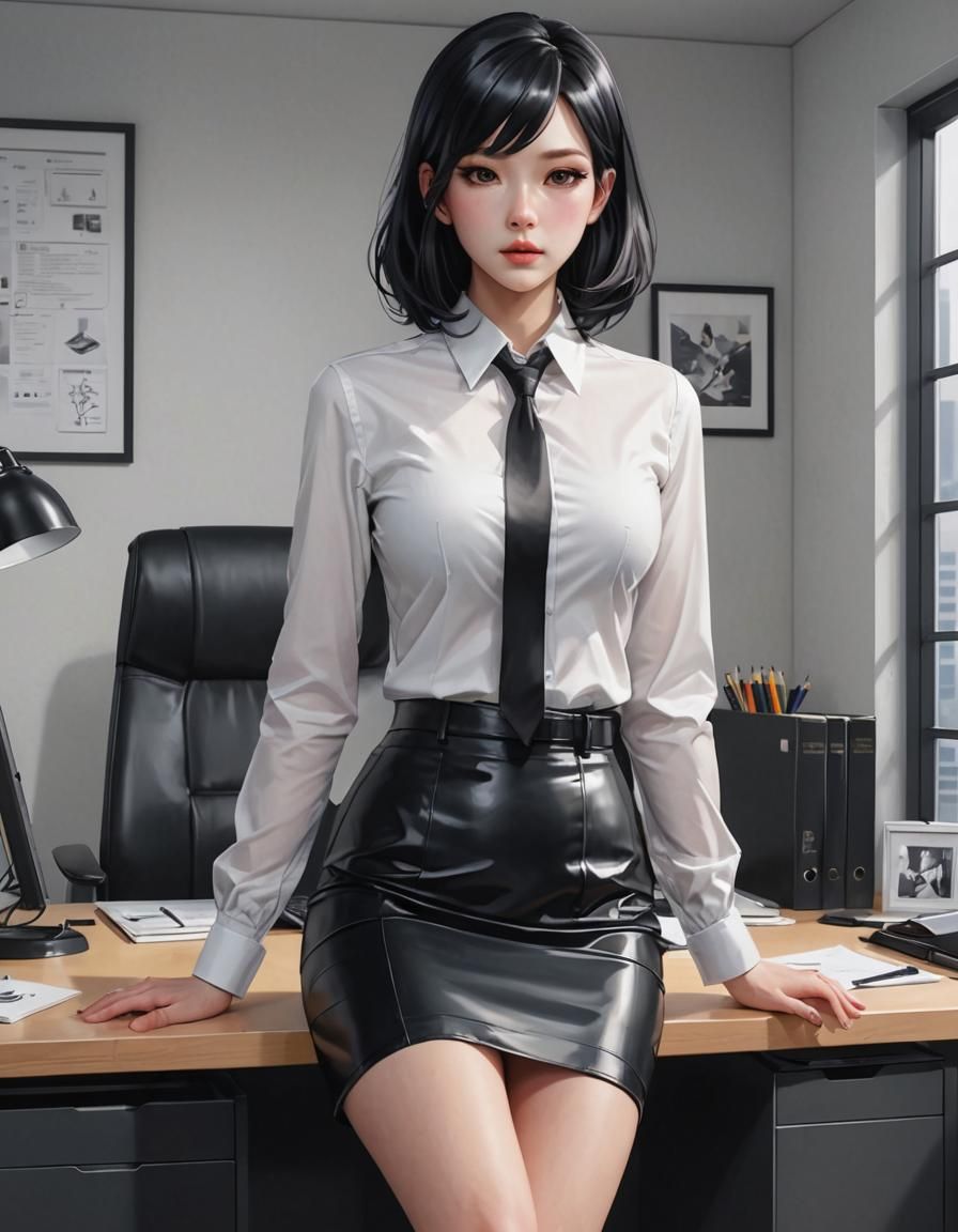 Anime-Inspired 3D Concept Art of an Office Lady in Stunning ...
