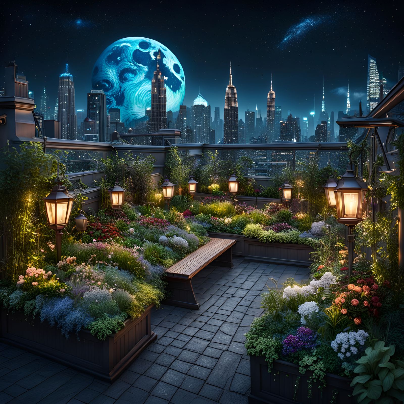 Rooftop garden